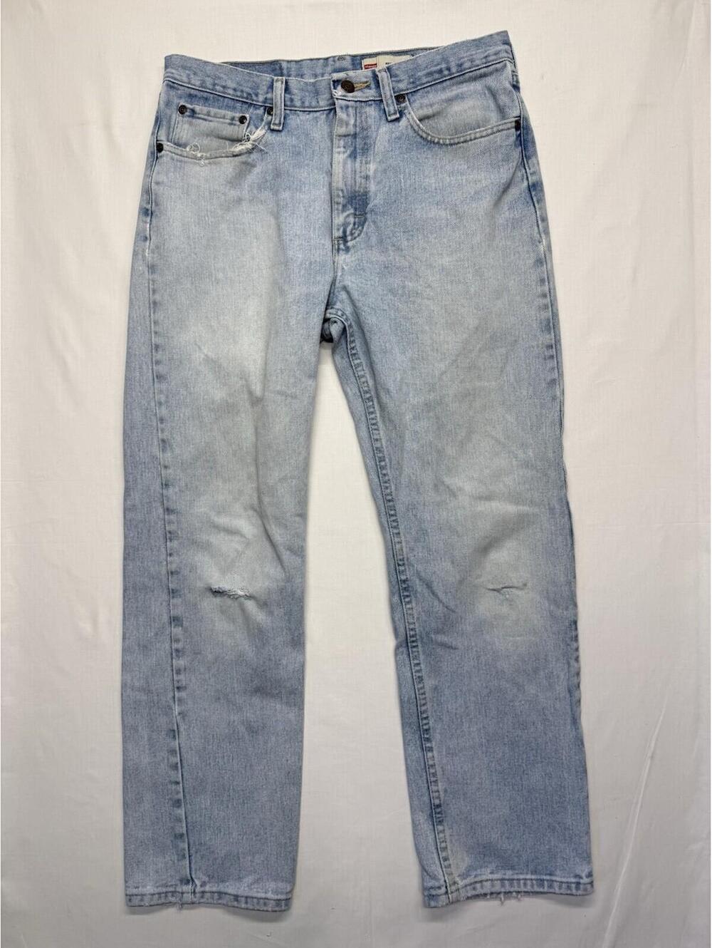 Wrangler Men’s Straight Jeans 32x30 100% Cotton Antique Wash(light) US Fabric